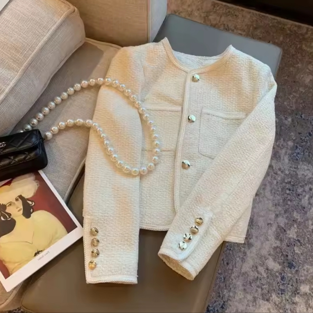 Elegant Cream Women's Jacket